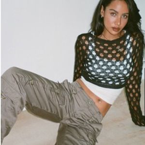 Motel Rocks Kansaya Crop Top In Black